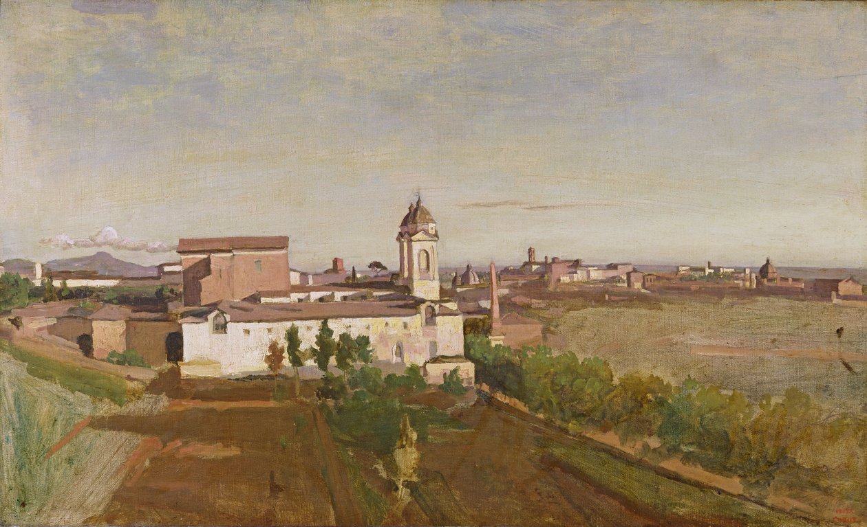 ترينيتا دي مونتي من فيلا ميديسي ، 1830-34 بواسطة جان بابتيست كميل كوروت