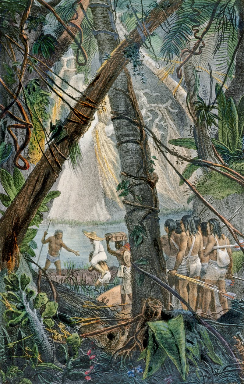 Goyanas Indians ، Pernam-Bouc ، شمال شرق البرازيل ، من "Voyage Pittoresque et Historique au Bresil" ، منقوش بواسطة Charles Etienne Pierre Motte (1785-1836) ، تم نشره عام 1839 بواسطة جان بابتيست ديبرت