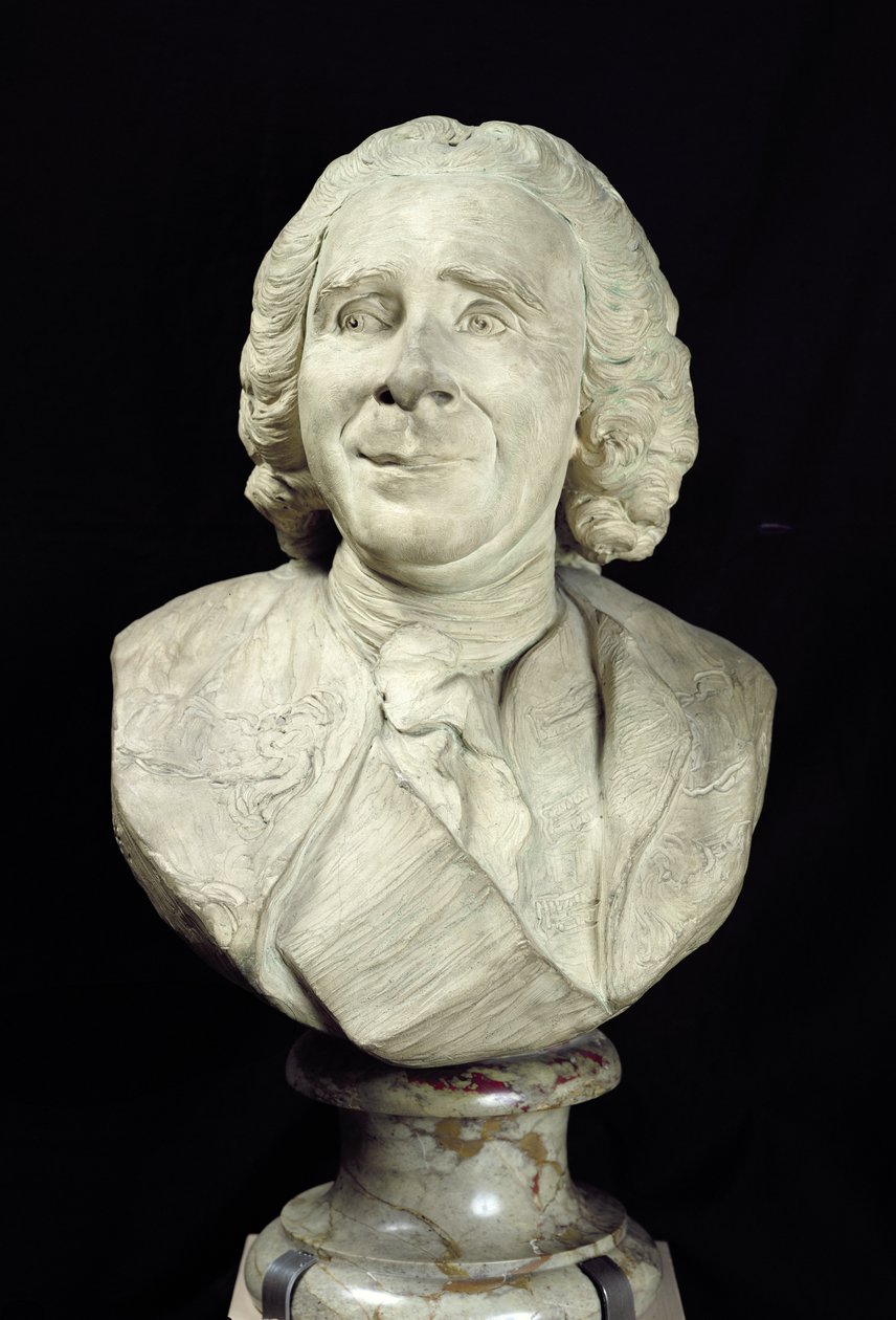 تمثال نصفي رينيه أنطوان فرشولت دي ريومور (1683-1757) 1751 (الطين) بواسطة جان بابتيست الثاني ليموين