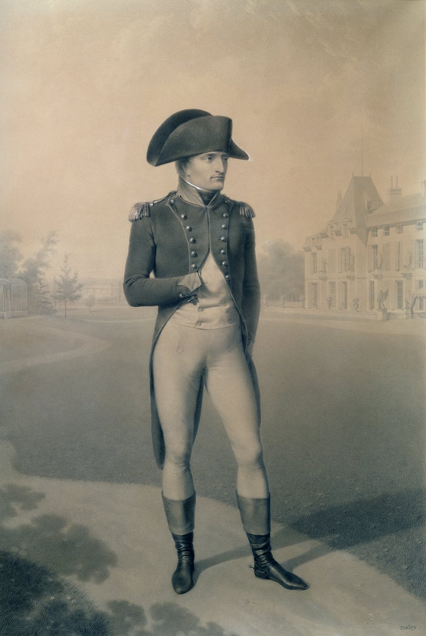 نابليون بونابرت (1769-1821) القنصل الأول في مالميسون ، من "ليفر دي ساكر" ، 1804 بواسطة جان بابتيست إيسابي