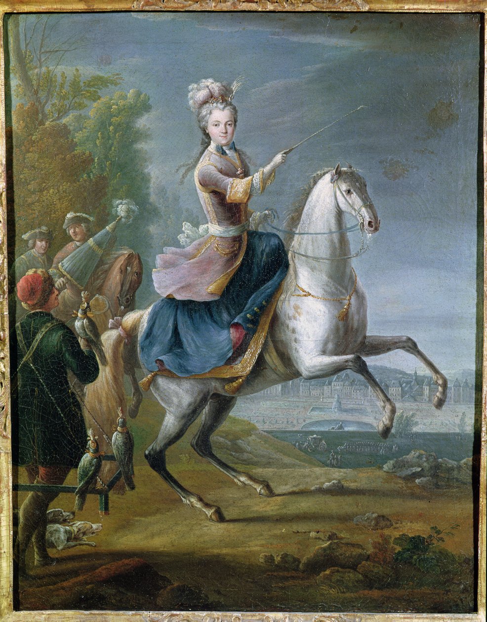 صورة الفروسية لماريا ليزكزينسكا (1703-68) بواسطة جان بابتيست مارتن