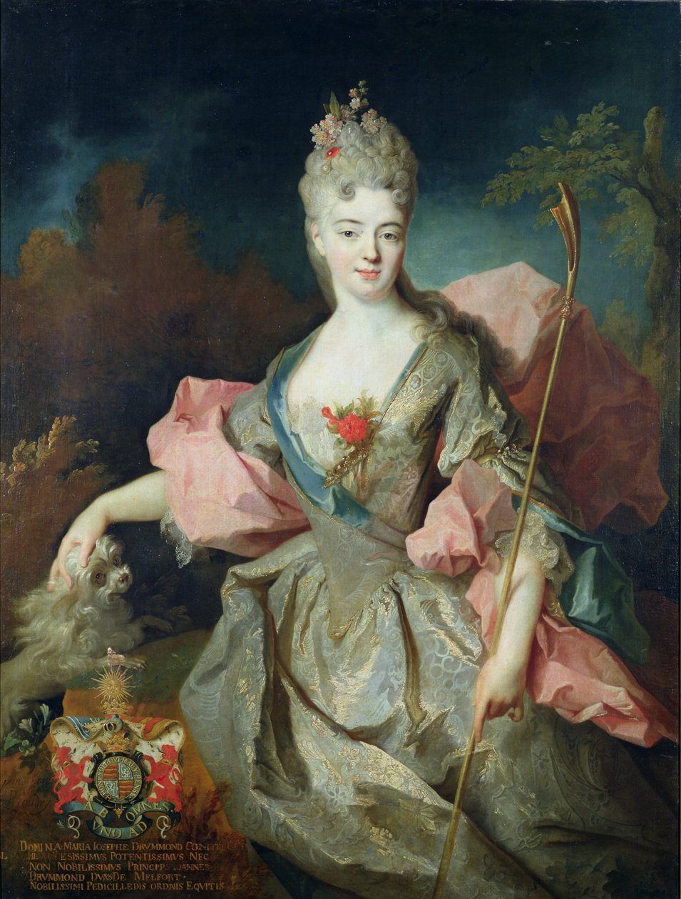 السيدة ماري جوزفين دروموند ، كونتيسة كاستيلبلانكو ، c.1708 بواسطة جان بابتيست أودري