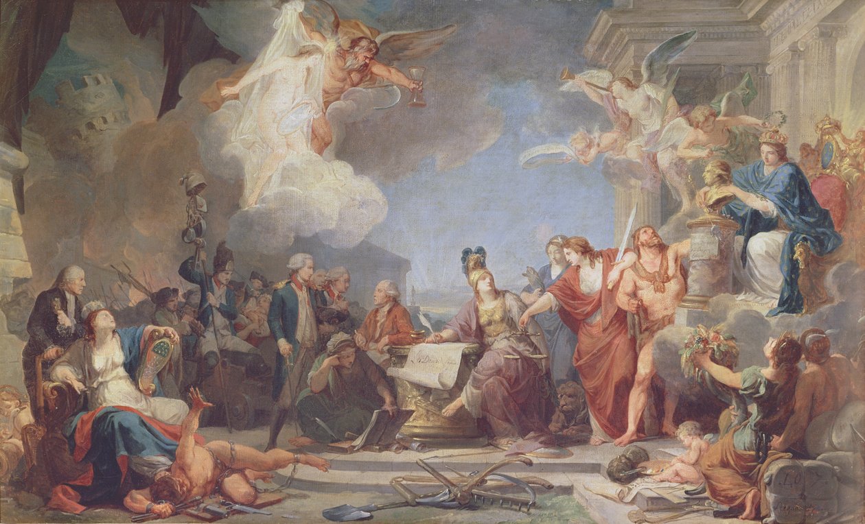 رمزية إعلان حقوق الإنسان ، 1790 بواسطة جان بابتيست ريغنولت