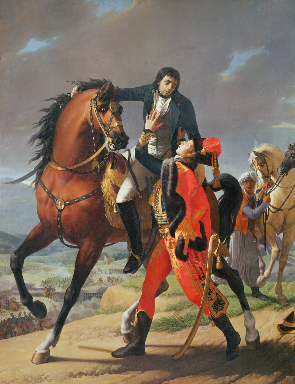 وفاة الجنرال ديساي (1768-1800) في معركة مارينغو ، 14 يونيو 1800 بواسطة جان بابتيست ريغنولت