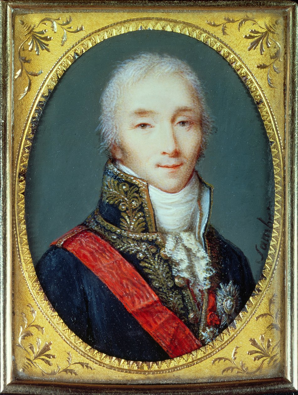 صورة مصغرة لجوزيف فوش (1759-1820) دوق أوترانتو بواسطة جان بابتيست سامبات
