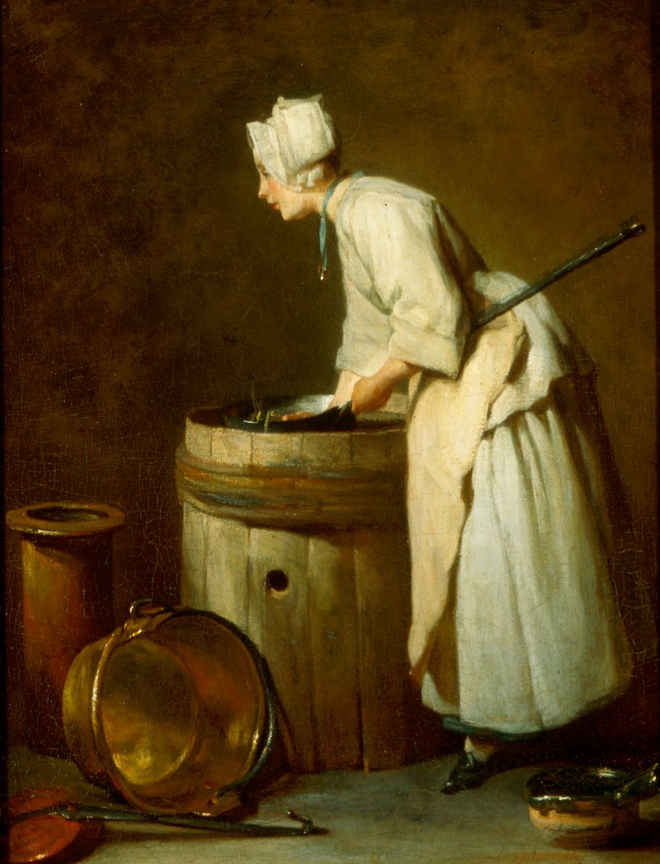 خادمة Scullery ، 1738 بواسطة جان بابتيست سيميون شاردان