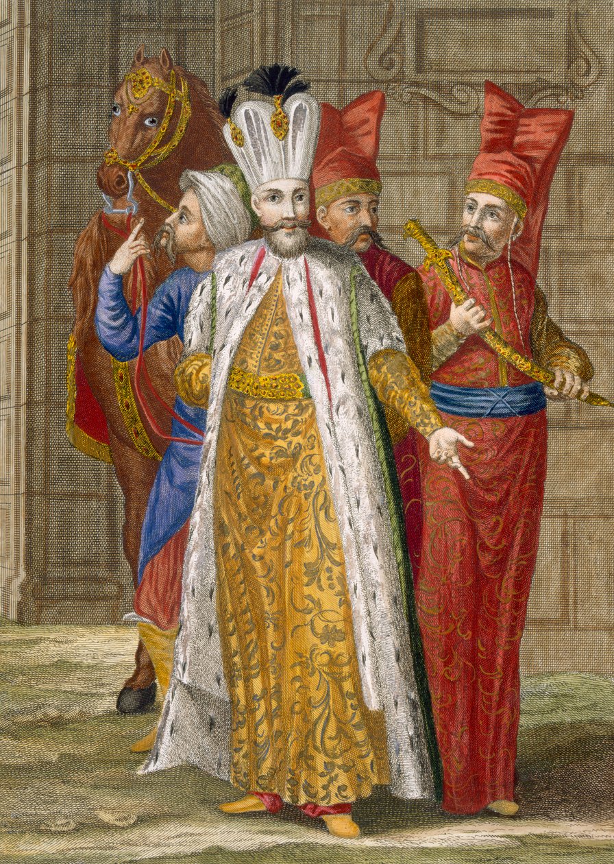 Sultan Ahmed III, c.1708  بواسطة جان بابتيست فانمور