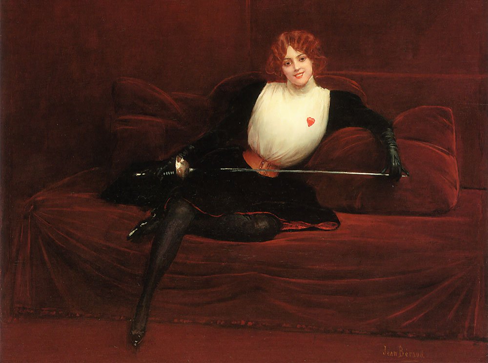 Lescrimeuse السيدة المبارزة بواسطة جان بيرود