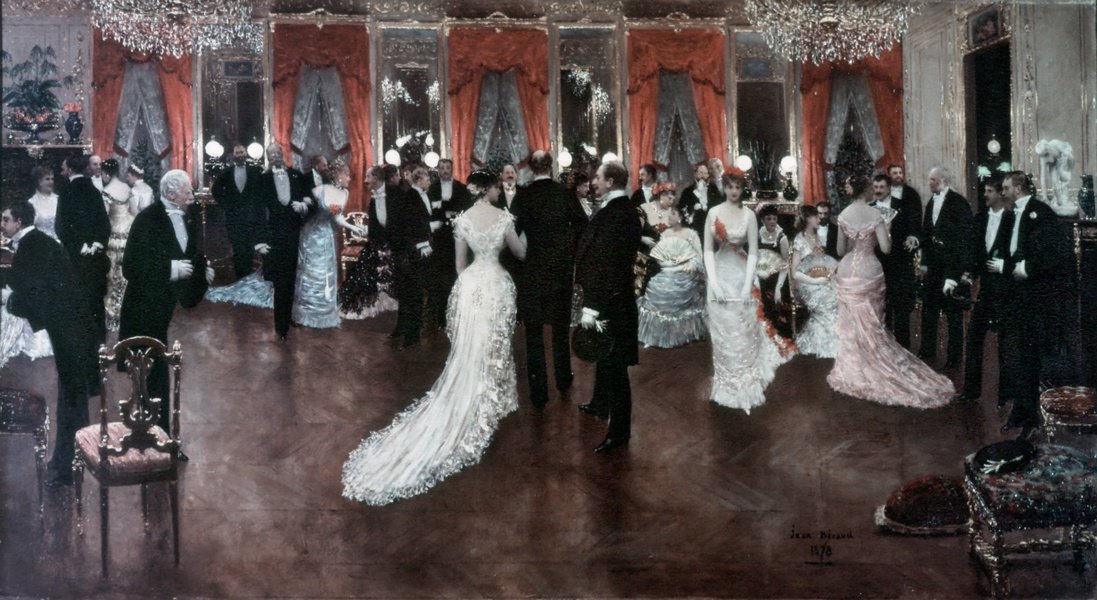 سهرة في فندق Caillebotte في شارع مونسو عام 1878 بواسطة جان بيرود