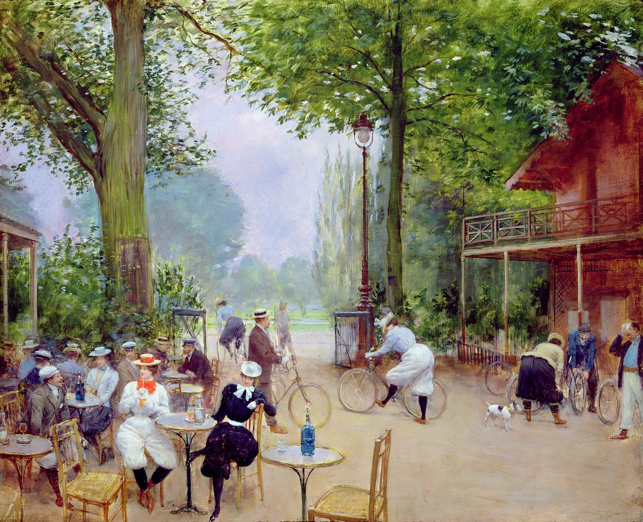 شاليه دورة في Bois de Boulogne ، ج .1900 بواسطة جان بيرود