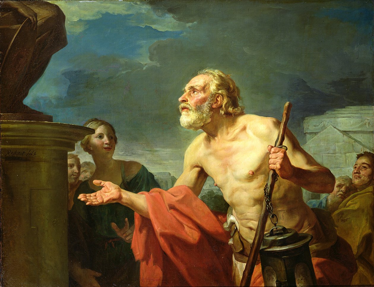 Diogenes طلب الصدقات ، 1767 بواسطة جان برنارد رستوت