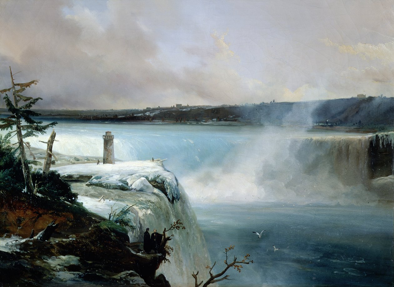 شلالات نياجرا ، c.1837-40 بواسطة جان تشارلز جوزيف ريموند