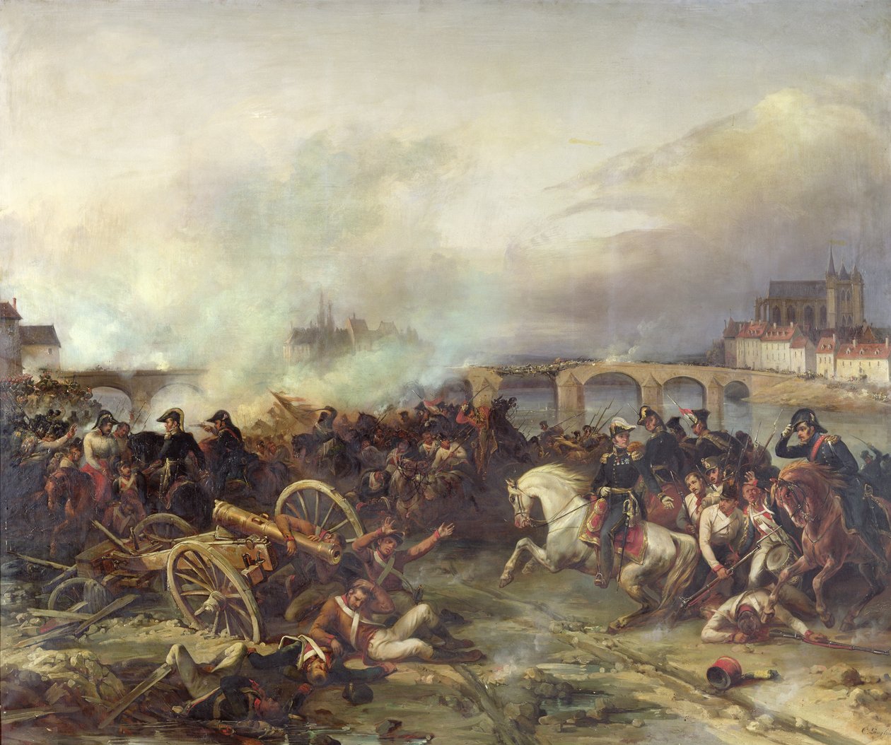 معركة مونتيرو ، 18 فبراير 1814 بواسطة جان تشارلز لانجلوا