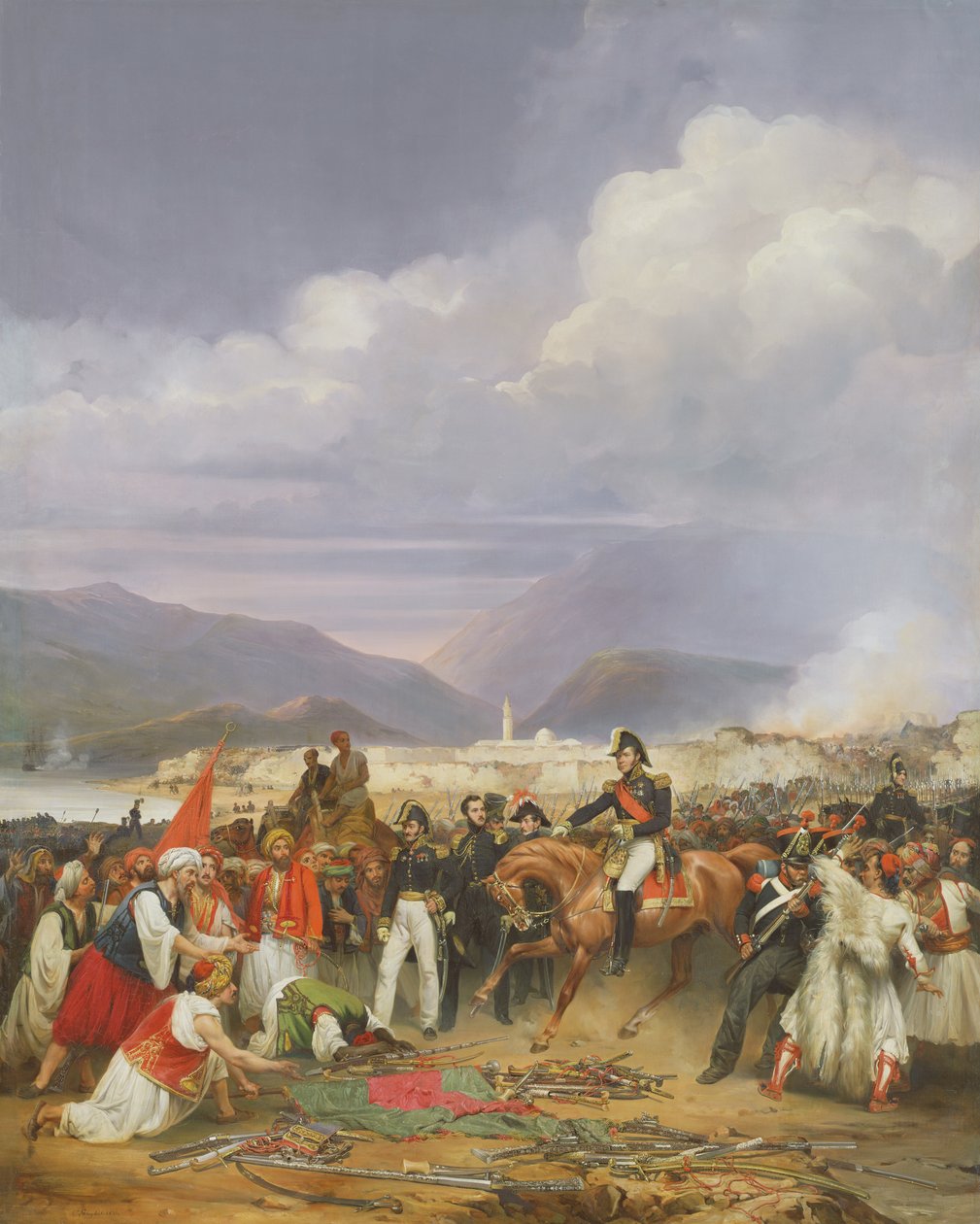 الاستيلاء على قلعة موريا ، 30 أكتوبر 1828 ، 1836 بواسطة جان تشارلز لانجلوا
