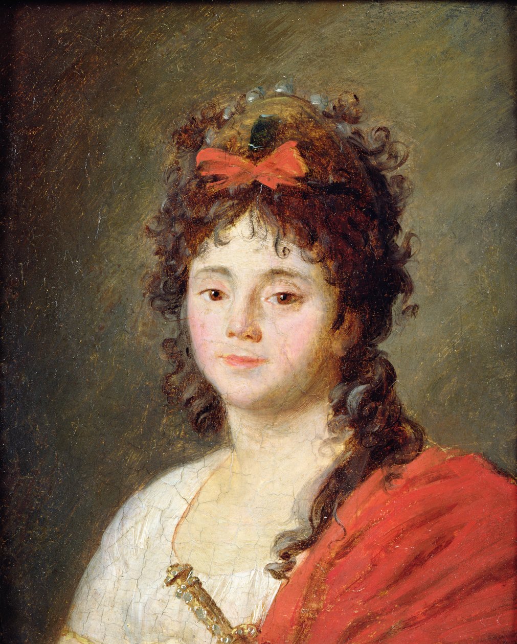 صورة ل Mademoiselle Maillard (1766-1818) كربة إلهة العقل في Fete de l&39;Eglise de Notre-Dame ، 10 نوفمبر 1793 ، بعد 1793 بواسطة جان فرانسوا جارناري