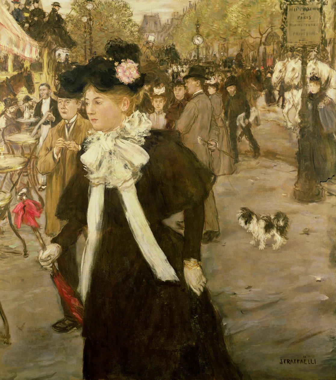 Boulevard des Italiens ، c.1899 بواسطة جان فرانسوا رافايلي