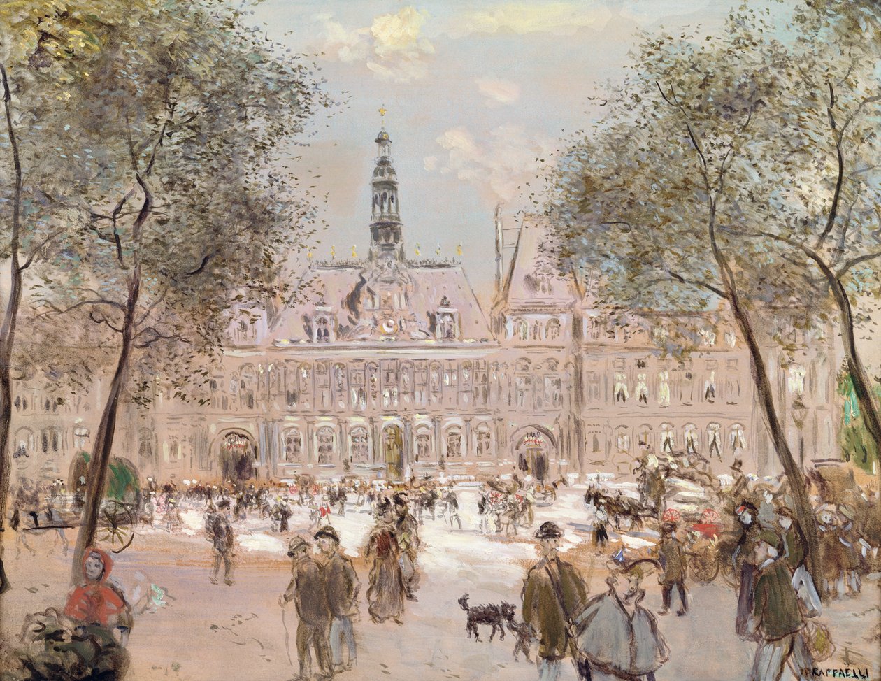 Place de l&39;Hotel-de-Ville ، باريس بواسطة جان فرانسوا رافايلي