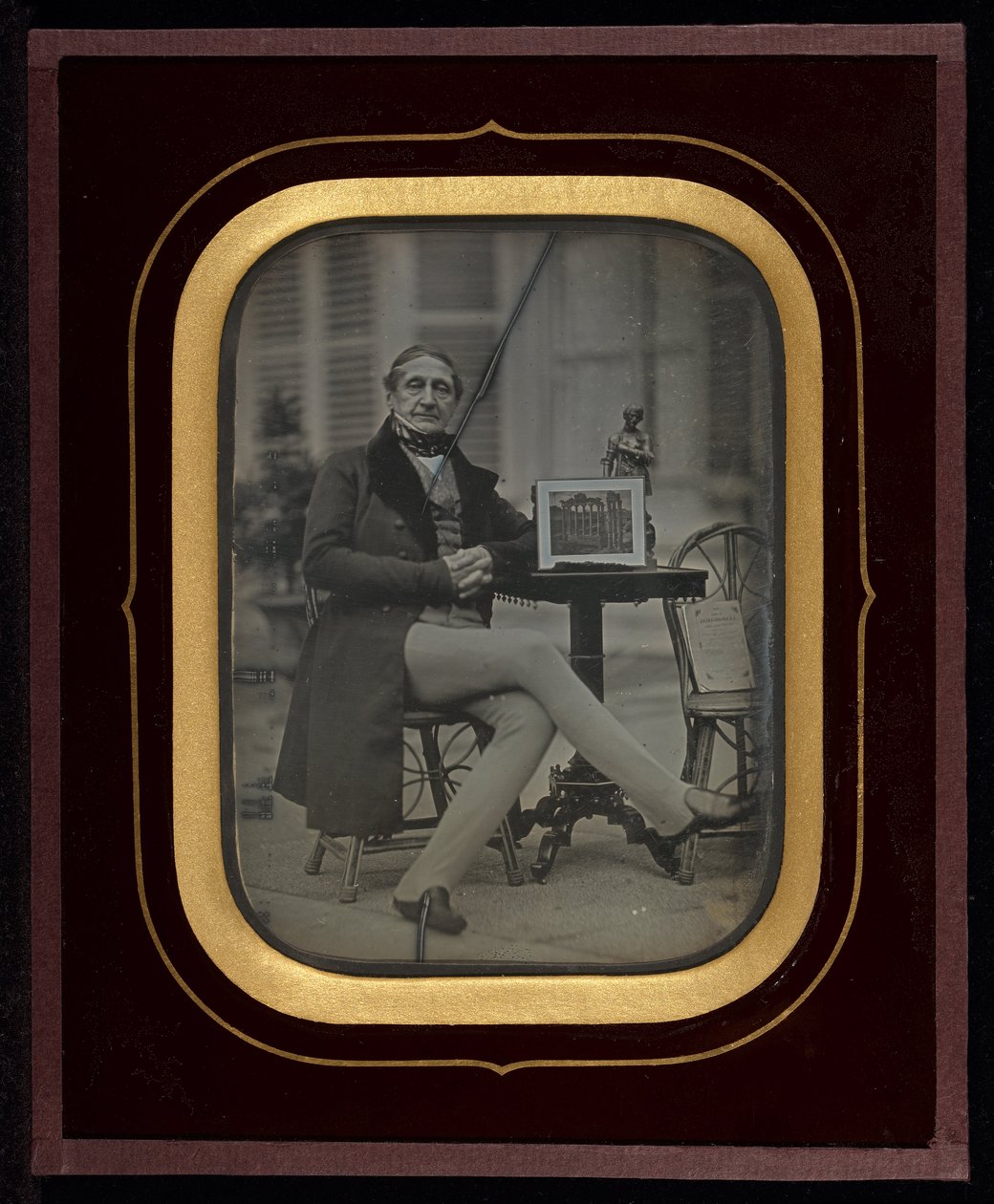 صورة ذاتية مع Daguerreotype للمنتدى الروماني بواسطة جان غابرييل اينارد