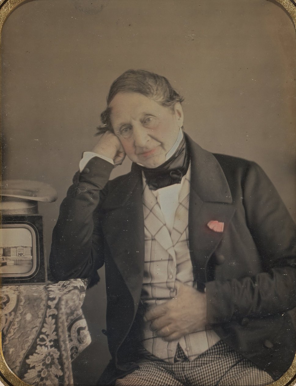 صورة ذاتية مع نمط Daguerreotype في جنيف بواسطة جان غابرييل اينارد