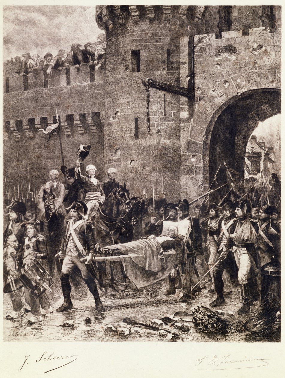 وفاة بونشامب عام 1793 بواسطة جان جاك شيرير