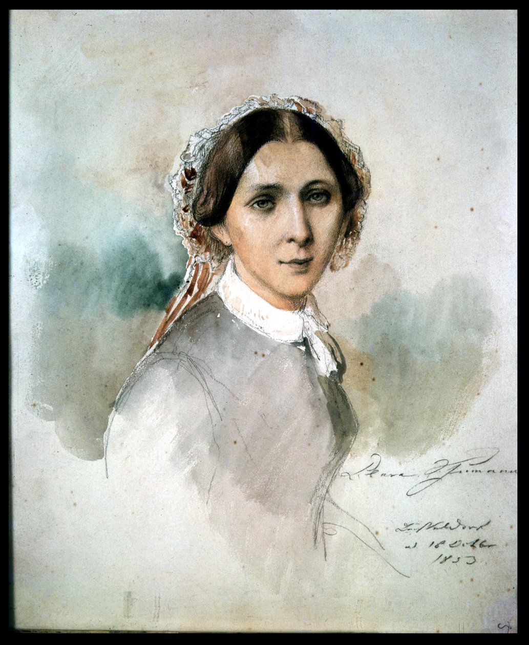 صورة كلارا شومان (1819-1896) 1853 بواسطة جان جوزيف بونافنتورا لورينز