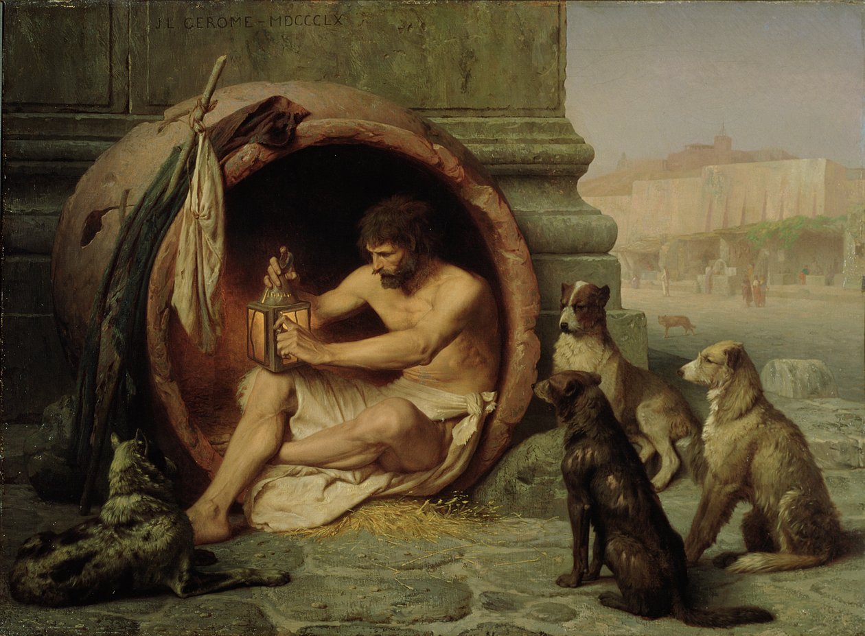 Diogenes ، 1860 (زيت على الكتان) بواسطة جان ليون جيروم