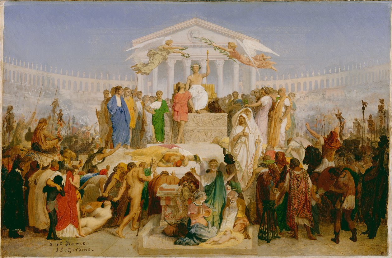 عصر أغسطس ، ولادة المسيح ، c.1852-54 بواسطة جان ليون جيروم