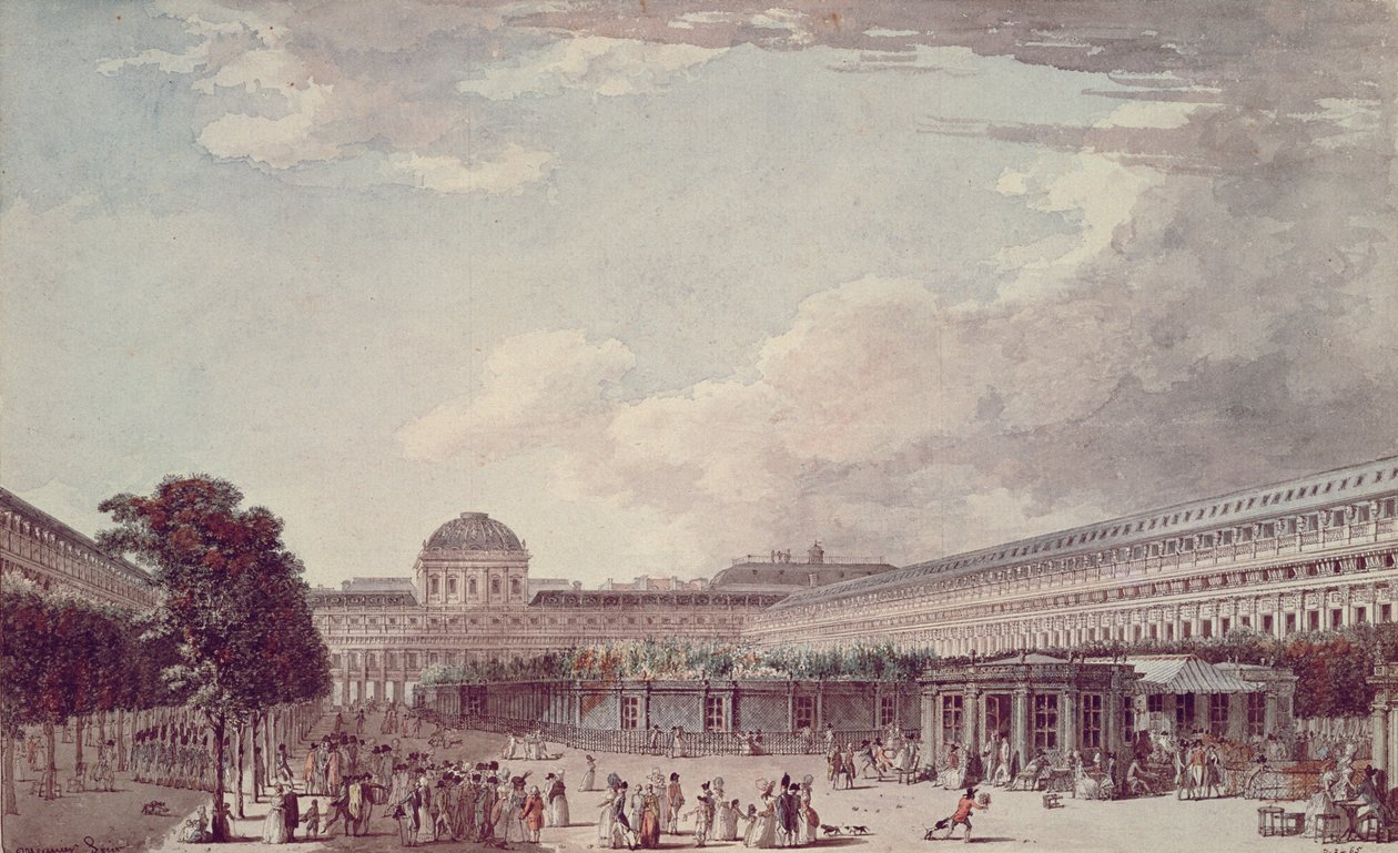 لو باليه فيليب إيجاليت ، القصر الملكي ، 1791 بواسطة جان ليسبيناس