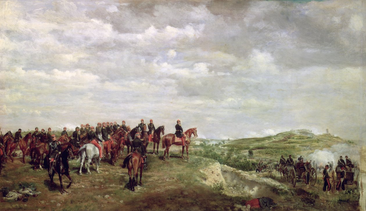 نابليون الثالث (1808-1873) في معركة سولفرينو في عام 1859 ، 1863 (لوحة) بواسطة جان لويس إرنست ميسونييه