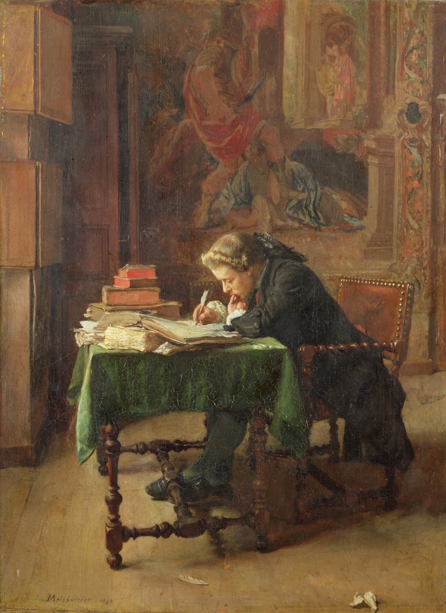 كتابة الشاب ، 1852 بواسطة جان لويس إرنست ميسونييه