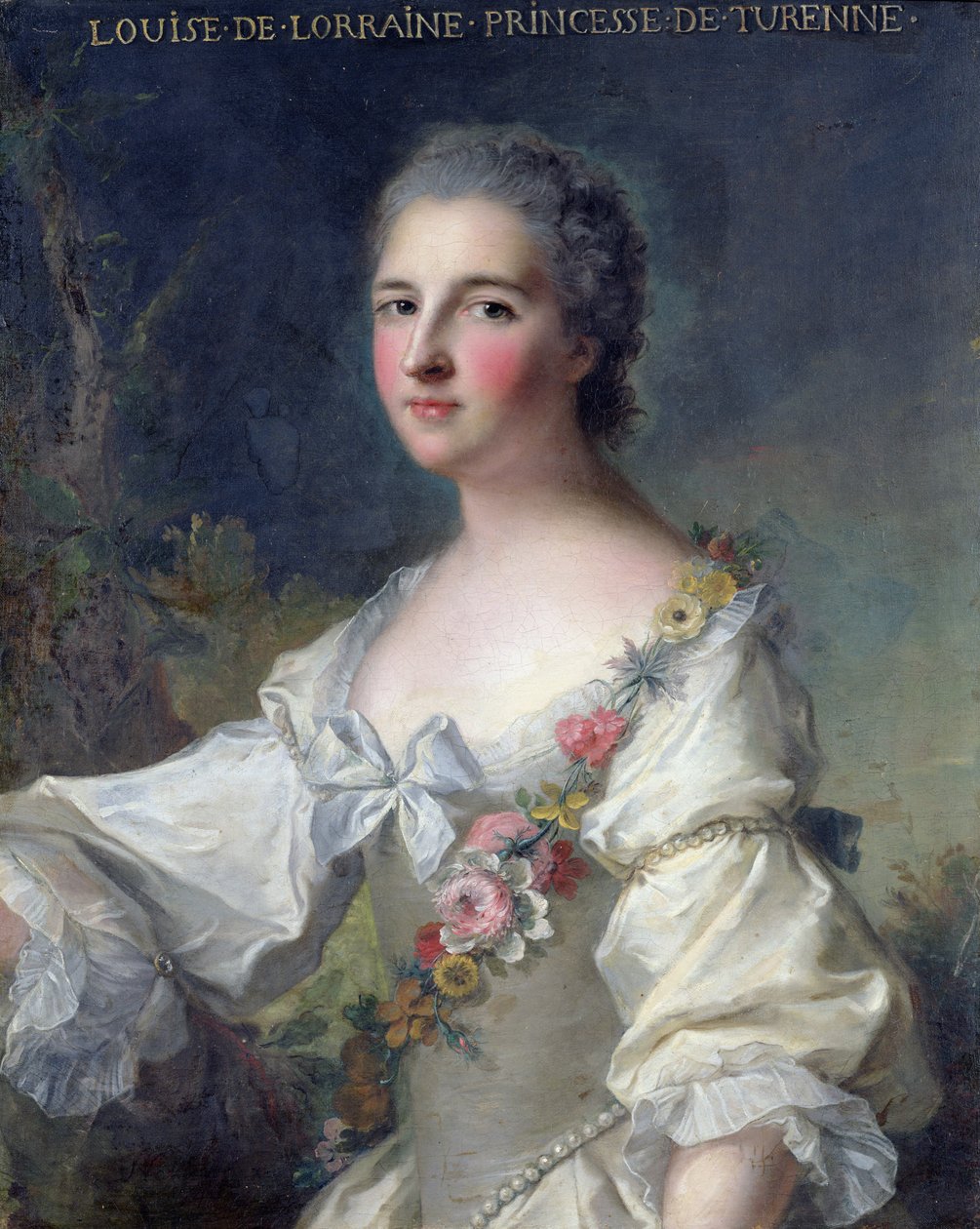 لويز هنرييت-غابرييل دي لورين (1718-88) أميرة تورين ودوقة بويلون ، 1746 بواسطة جان مارك ناتييه
