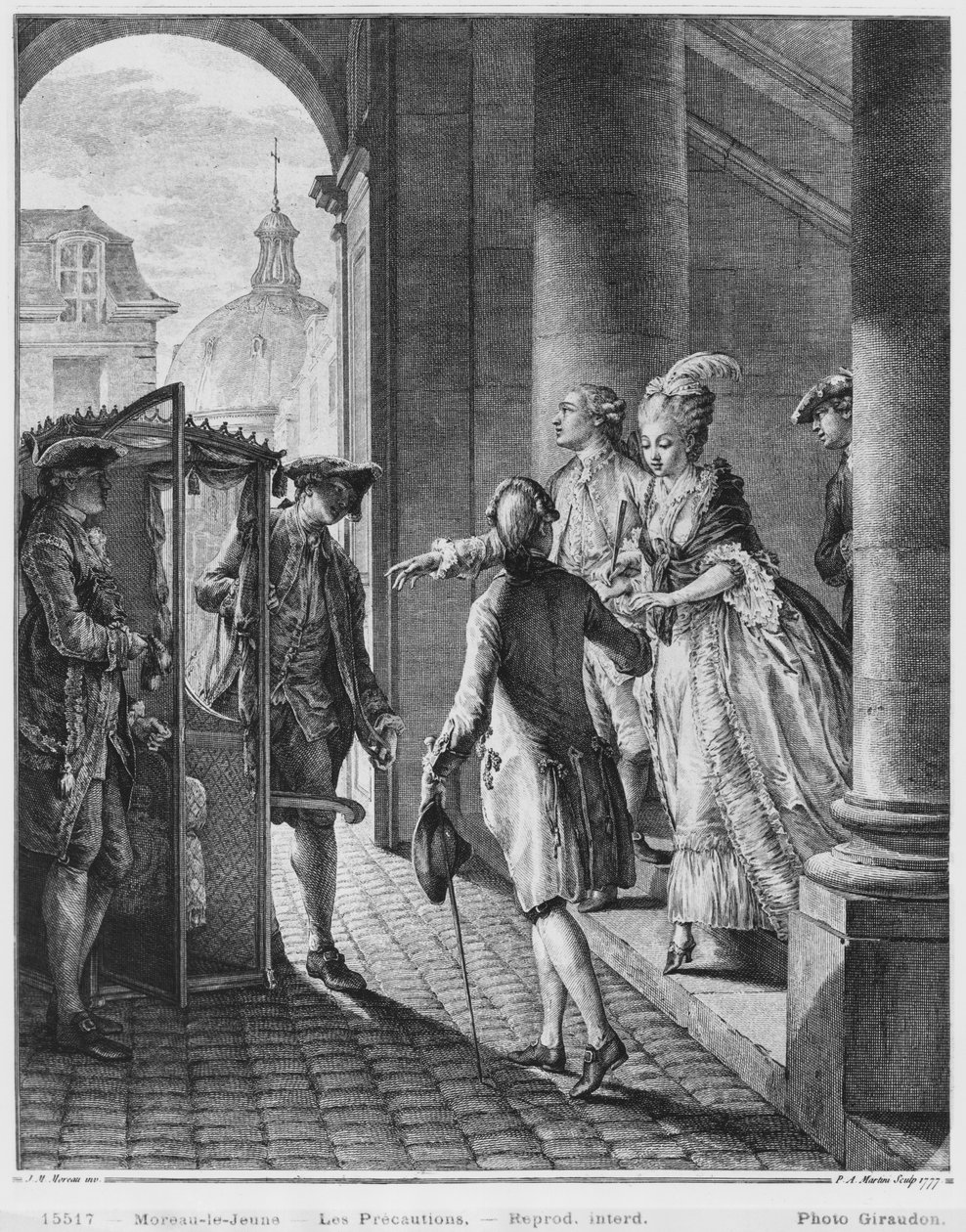 الاحتياطات ، محفورة من قبل بيترو أنطونيو مارتيني (1739-97) 1777 بواسطة جان ميشيل الأصغر مورو