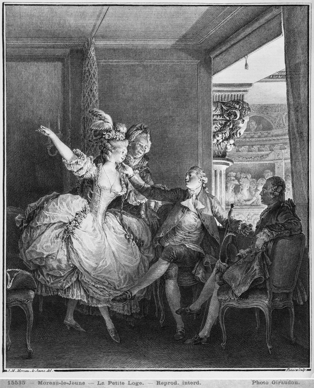 الصندوق الصغير ، محفور من قبل تشارلز إيمانويل باتاس (1744-1802) ص 1777 بواسطة جان ميشيل الأصغر مورو