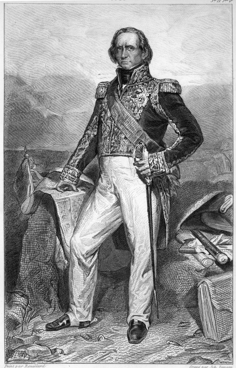 صورة لنيكولاس جان دي دي سولت (1769-1851) دوق دالماتيا ، مارشال فرنسا ورئيس الوزراء بواسطة جان سيباستيان رويلارد