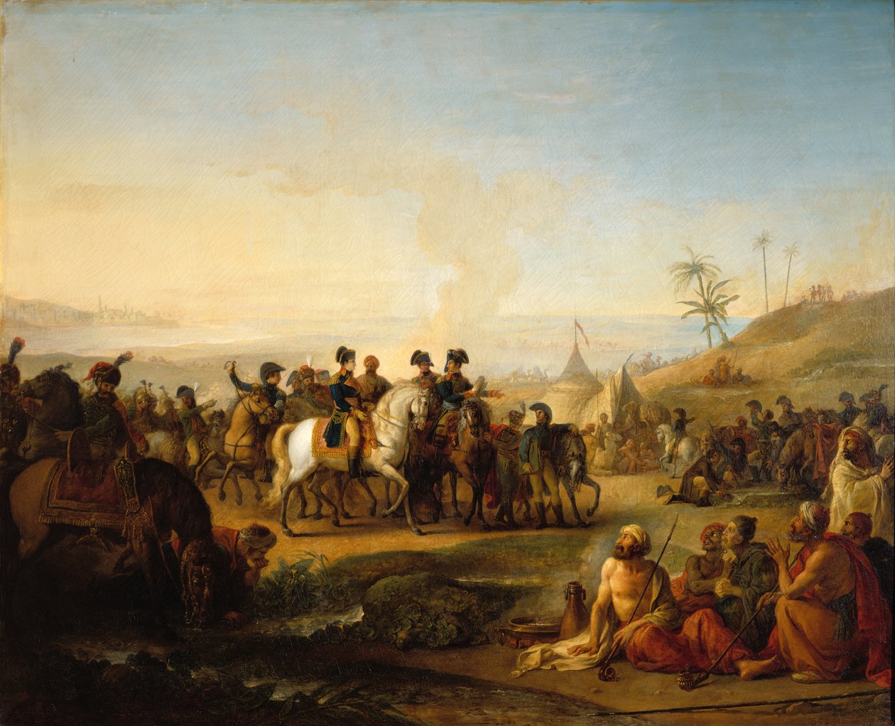 زيارة الجنرال بونابرت لنوافير موسى بالقرب من سيناء ، 28 ديسمبر 1798 بواسطة جان سيمون بيرتيليمي