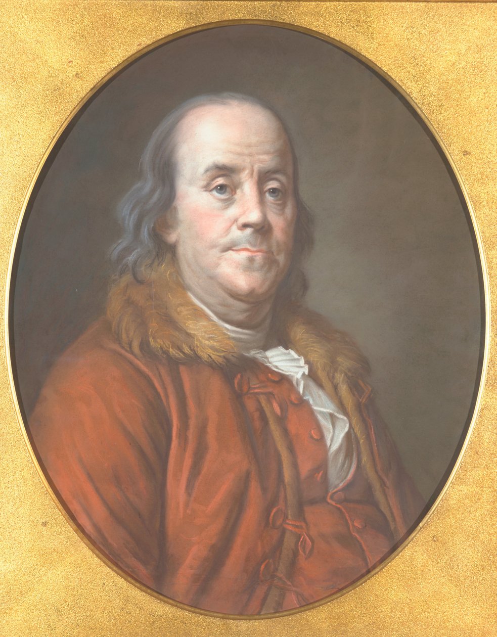 بنيامين فرانكلين ، 1778 (باستيل على ورق) بواسطة جان فالادي