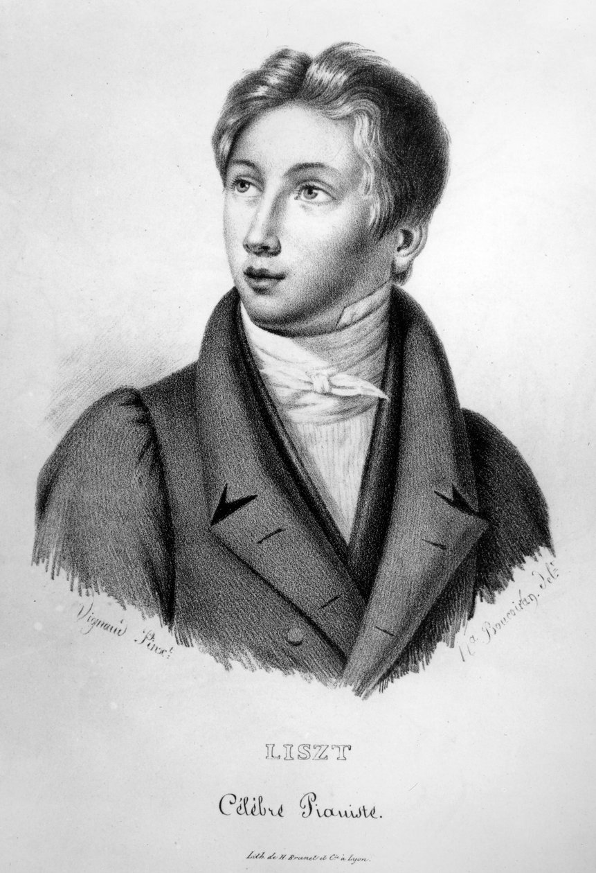صورة فرانز ليزت (1811-1886) كصبي ، نقشها نوما بوكيران (1805-69) بواسطة جان فيجنود