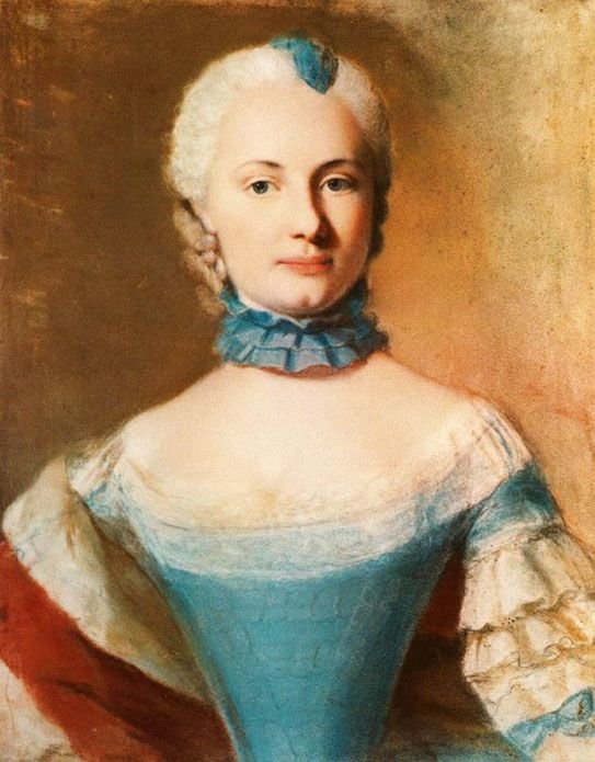 إليزابيث فريدريكا صوفيا ، دوقة فورتمبرغ (1732-1780) بواسطة جان اتيان ليوتارد