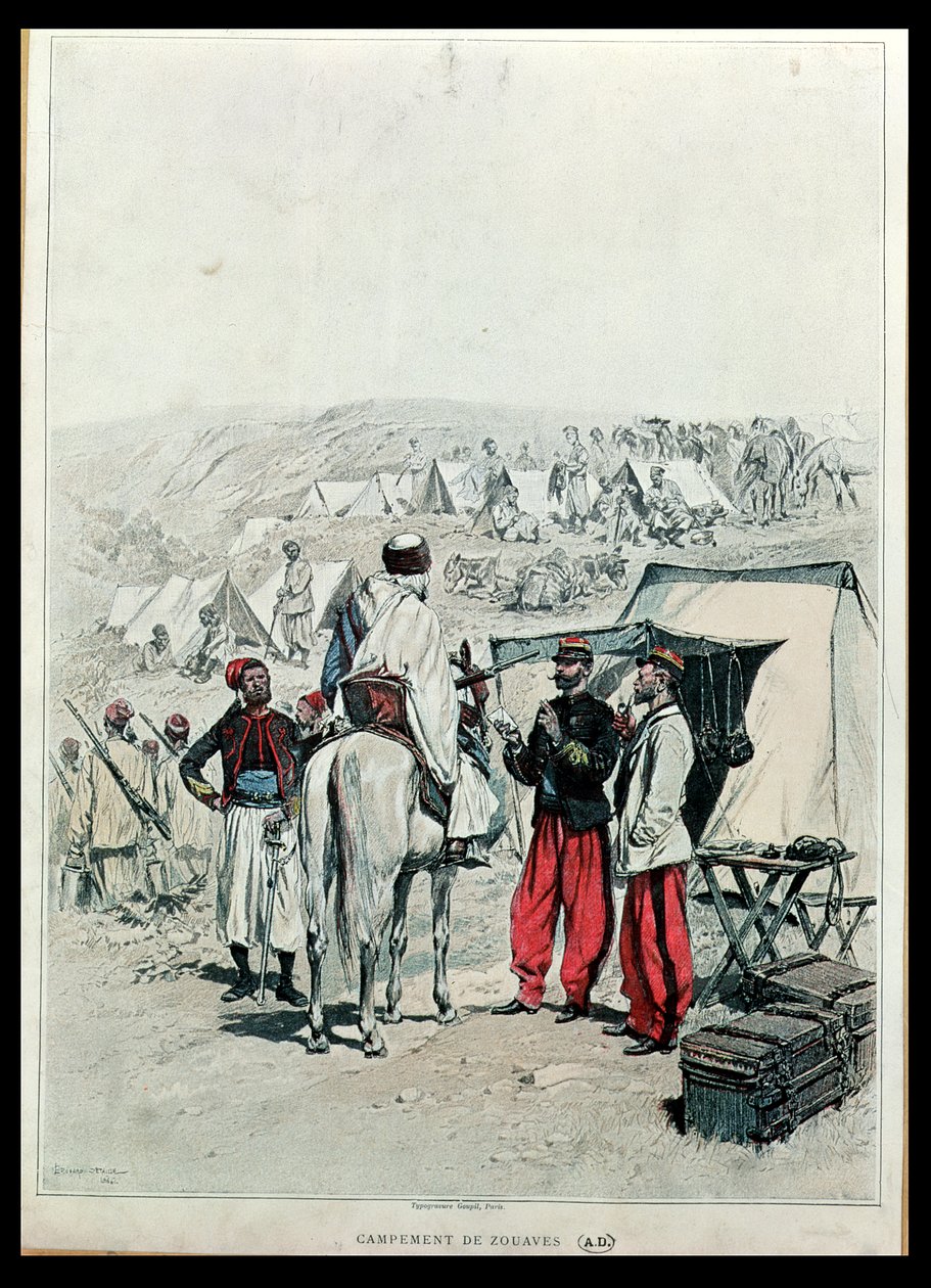 مخيم الزواف ، 1886 بواسطة جان بابتيست إدوارد التفاصيل