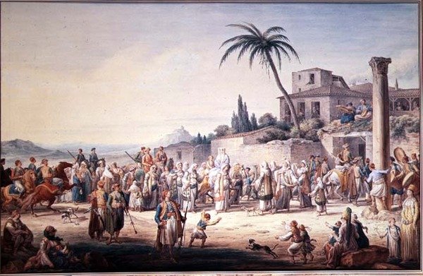 زواج في أثينا حوالي 1776 بواسطة جان بابتيست هيلير