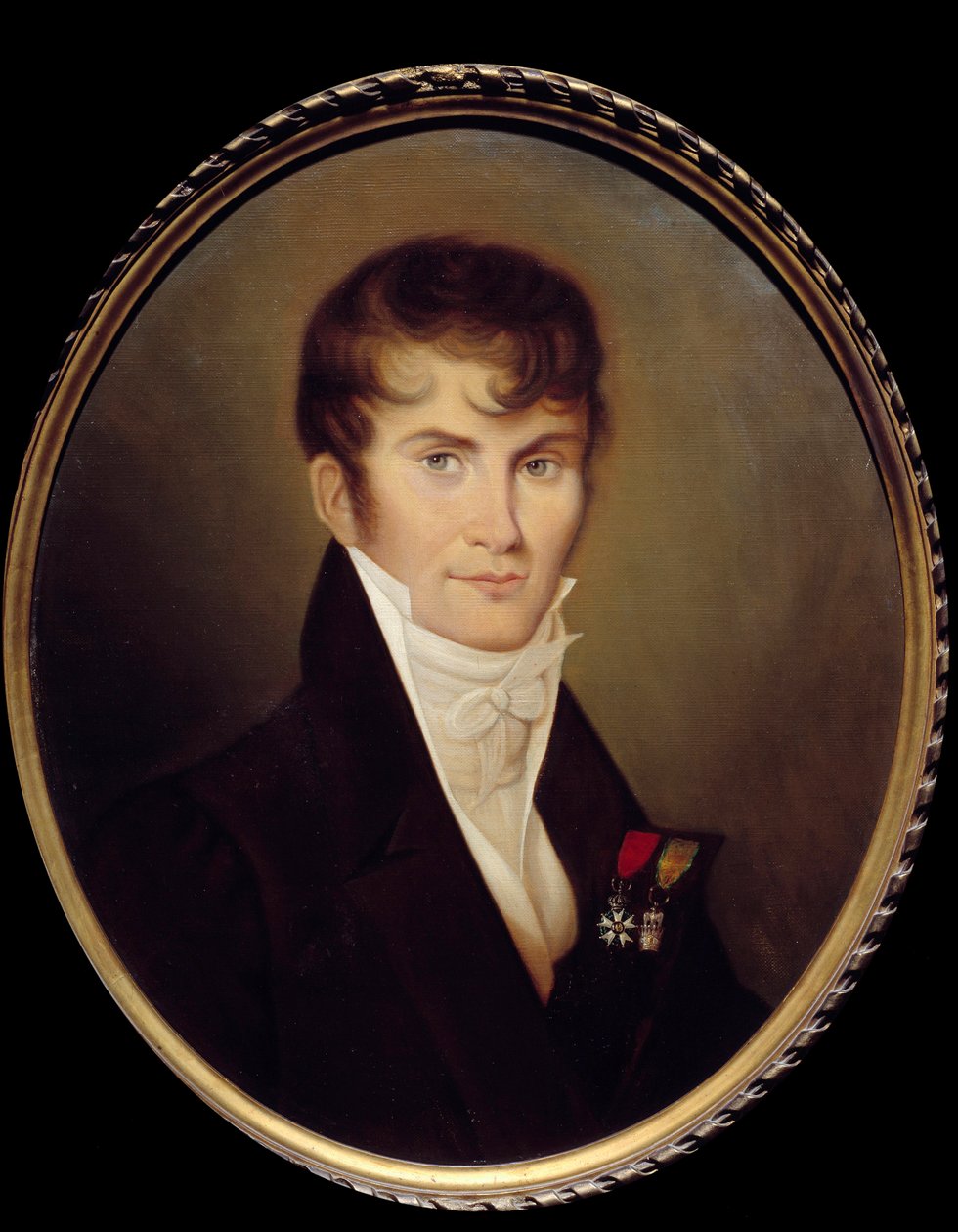 صورة لكلود فرانسيس ، بارون دي مينيفال (1778-1850) سكرتير نابليون بونابرت. لوحة جان بابتيست إيسابي (1767-1855) بواسطة جان بابتيست إيسابي