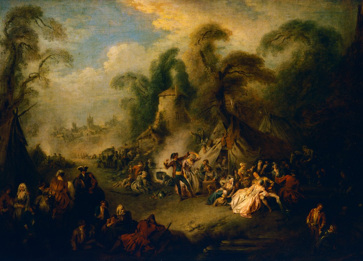 مهرجان البلد ، حوالي 1728 ، رسم جان بابتيست باتر (1695-1736) ، زيت على قماش بواسطة جان بابتيست جوزيف باتر