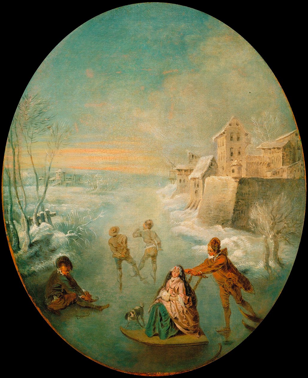 الشتاء - الشتاء - رسم جان بابتيست (جان بابتيست) باتر (1695-1736) - ج. 1725 - زيت على قماش - 64.8x53.8 - المتحف الوطني للفنون في كاتالونيا ، برشلونة بواسطة جان بابتيست جوزيف باتر