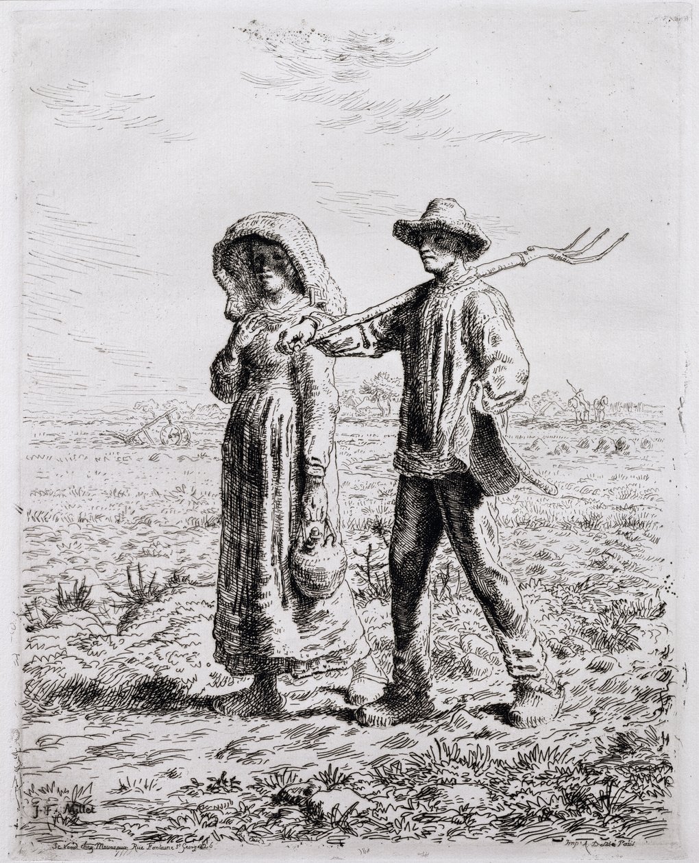 الانطلاق للعمل ، 1863 بواسطة جان فرانسوا ميلت