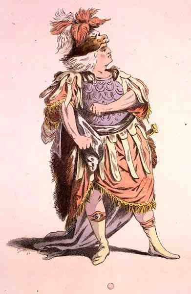 السيد سارازين مثل ثيسيوس ، في فيدر ، بقلم جان راسين (1639-99) بالفاكس بواسطة أ. غيوموت فيلس (نقش ملون) بواسطة جان فرانسوا (بعد) جانيت