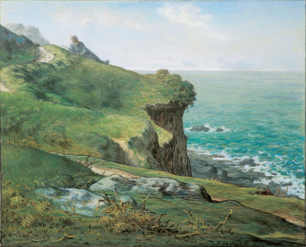 المنحدرات في Greville par Millet ، جان فرانسوا (1814-1875) بواسطة جان فرانسوا ميلت