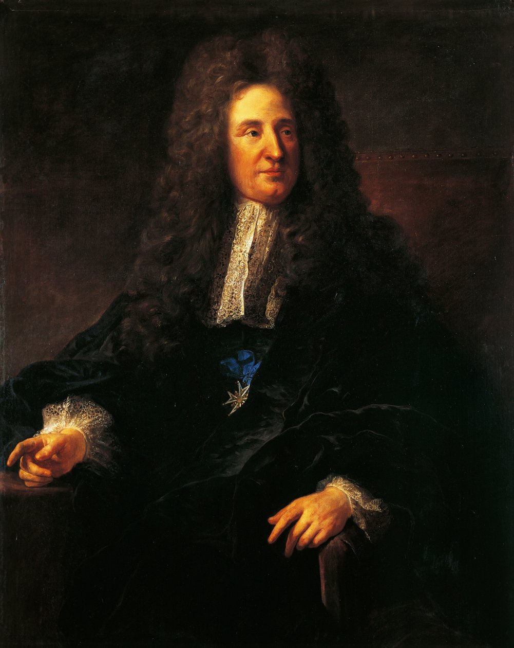 صورة لجول هاردوين مانسارت (1646-1708) ، مهندس معماري فرنسي ، شخصية بارزة في العمارة الفرنسية الباروكية ، رسم جان فرانسوا ميليت (1814-1875) بواسطة جان فرانسوا ميلت
