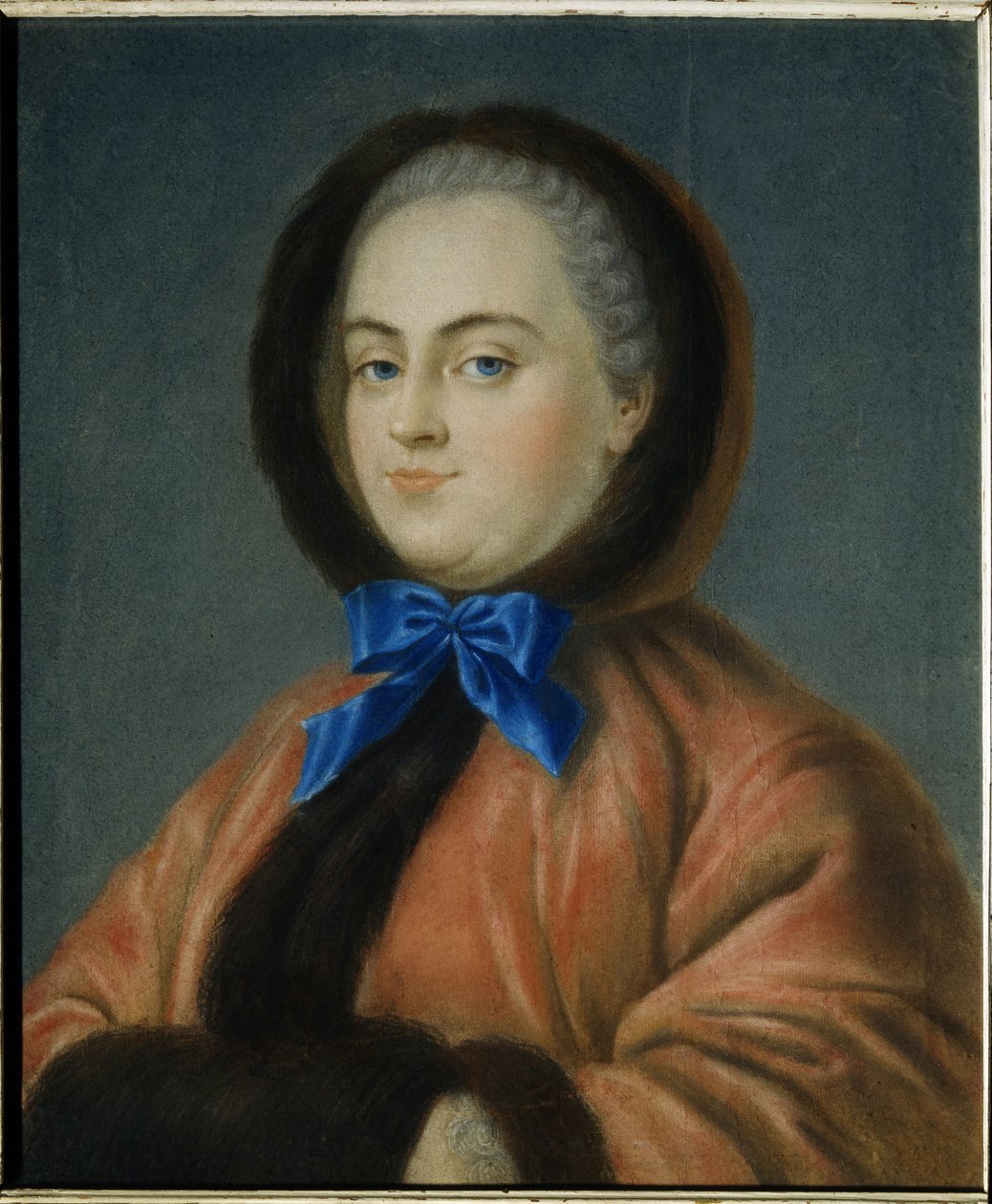 شتاء. صورة للأميرة داريا أليكسييفنا جوليتسينا (1724-1798). (الشتاء. صورة للأميرة داريا أليكسييفنا غوليتسينا). عمل جان فرانسوا سامسويس (نشط في منتصف القرن الثامن عشر) ، باستيل على ورق مقوى بواسطة جان فرانسوا سامسويس