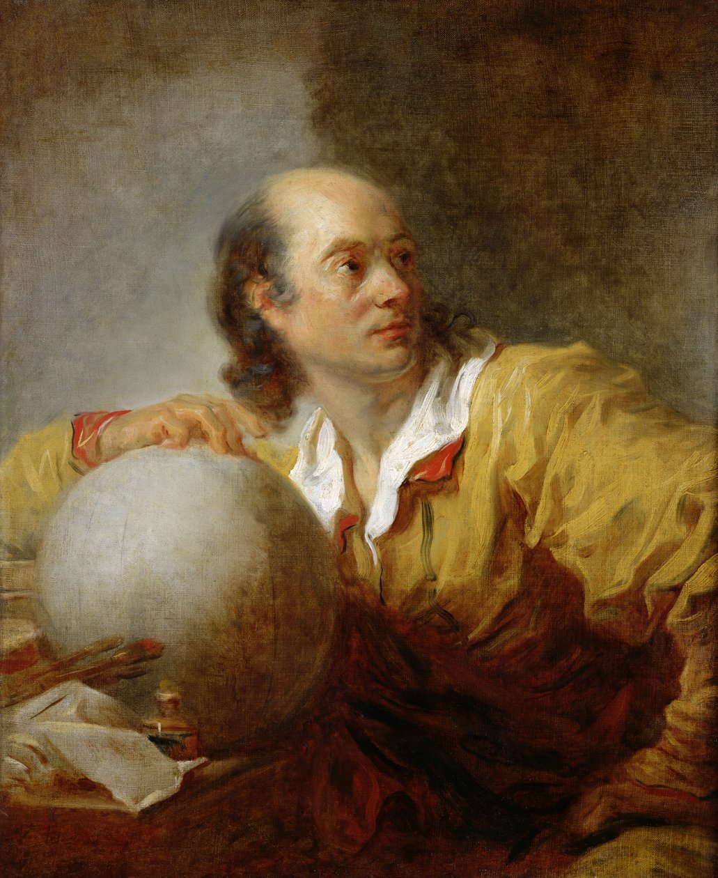 جوزيف جيروم لفرانكويس لالاند (1732-1807) (زيت على قماش) بواسطة جان هونوري فراجونارد