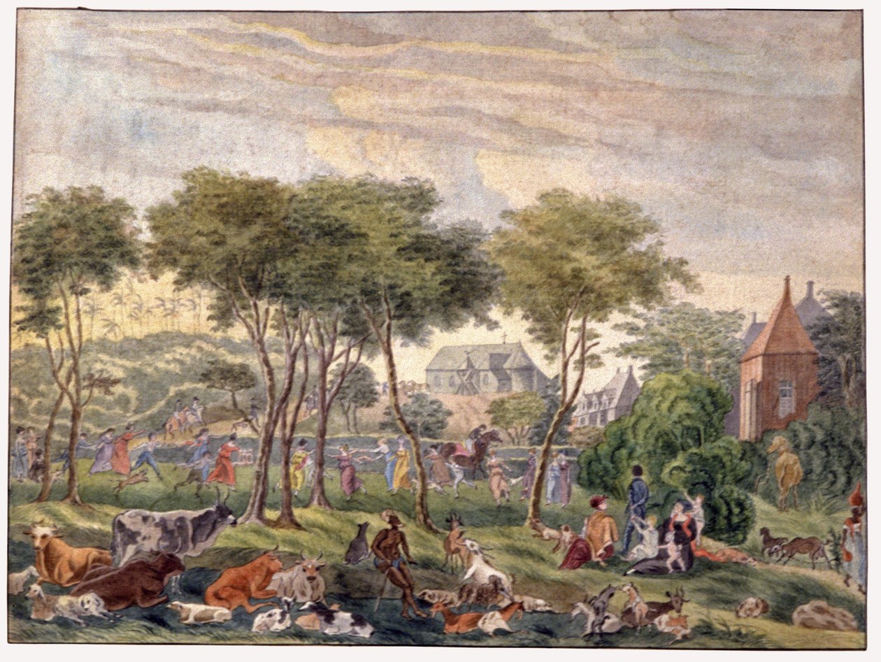 جزيرة ريونيون. 1813 (ألوان مائية) بواسطة جان جوزيف باتو دي روزمونت